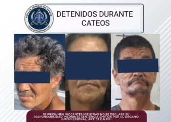 MUJER DE 72 AñOS Y DOS HOMBRES DETENIDOS TRAS CATEOS EN ENSENADA