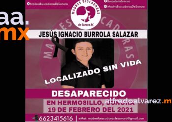 LOCALIZAN SIN VIDA A JOVEN DESAPARECIDO EN HERMOSILLO