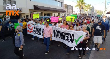 Marcha Unión de Usuarios por el agua en Hermosillo