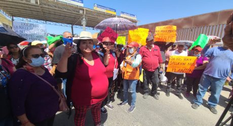 Colonos toman la garita comercial y amenazan con plantón permanente