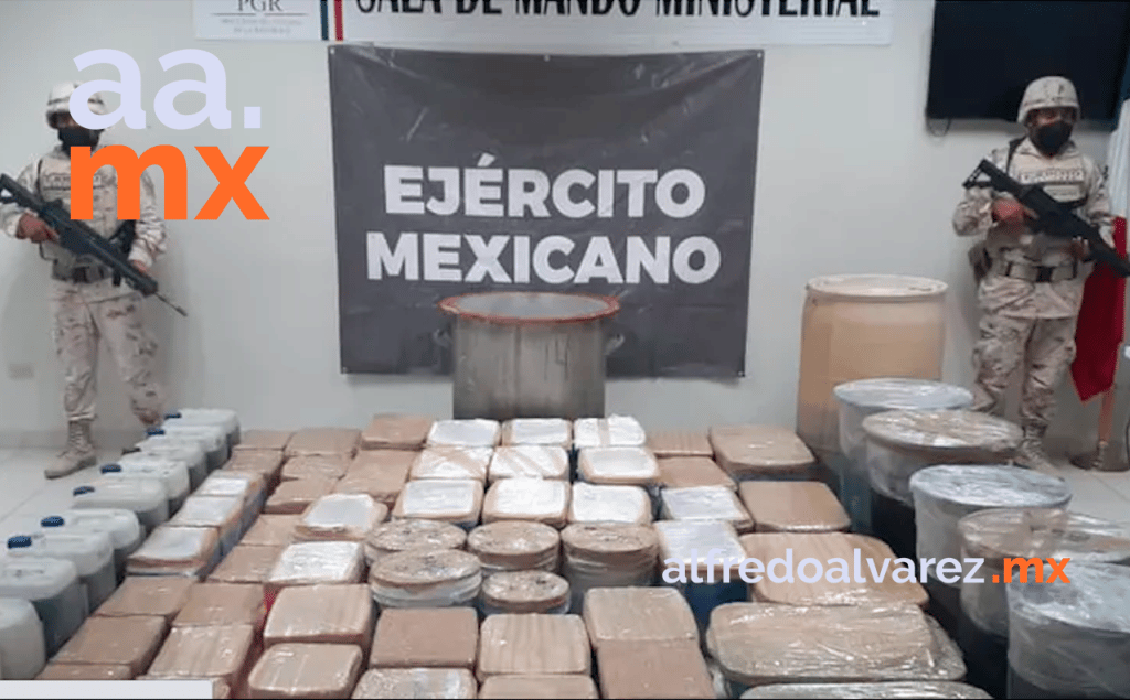 Aseguran más-de-mil-400kilos-de-metanfetamina-en-SLRC