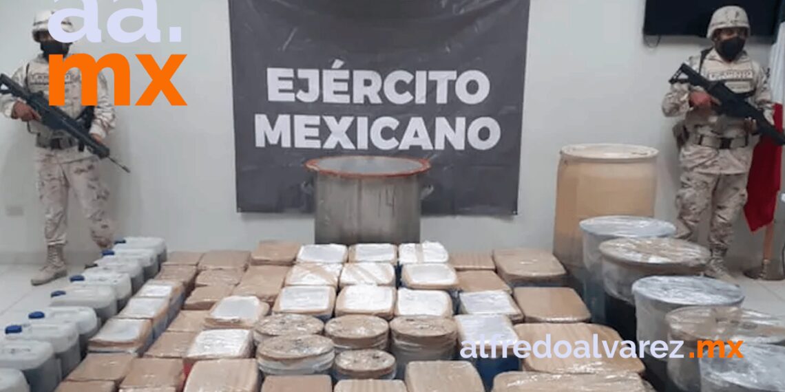 ASEGURAN MáS DE MIL 400 KILOS DE METANFETAMINA EN SLRC