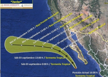 PROTECCIóN CIVIL DE BC MONITOREA TORMENTA TROPICAL JAVIER