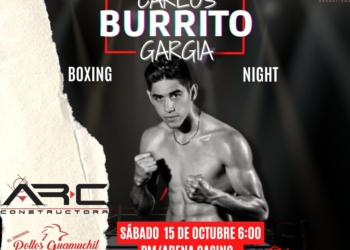 Carlos “Burrito” García defenderá su título de invicto este 15 de octubre