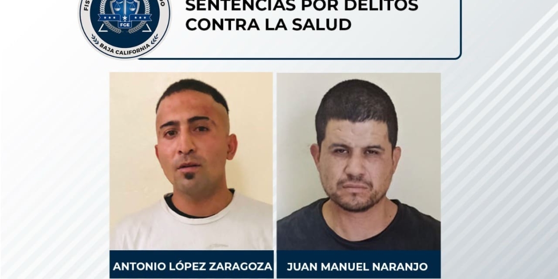 Sentencian a dos hombres por delitos contra la salud