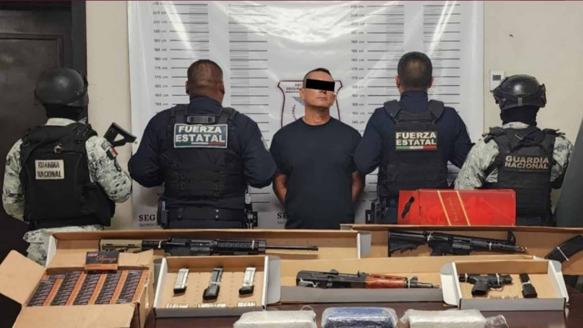 Detienen-hombre-con-armas-cartuchos-cocaina
