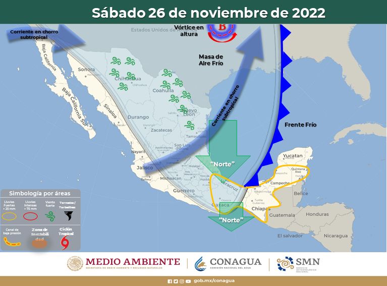 Advierten por vientos fuertes y bajas temperaturas