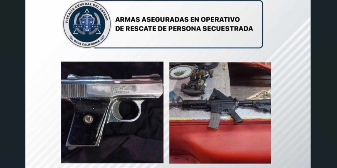 Rescata Fiscalía de BC a persona secuestrada en Tijuana