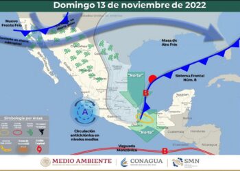 Fuertes vientos y bajas temperaturas por efectos de frente frío