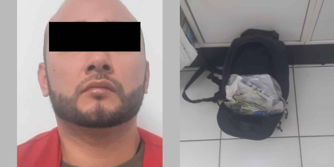 Detienen a hombre que robó 60 mil pesos de una farmacia