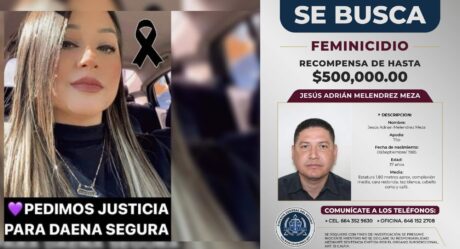 FGE ofrece recompensa por presunto feminicida de Daena Segura