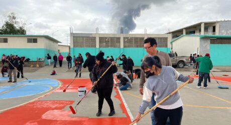 Rehabilitan canchas deportivas de Tijuana