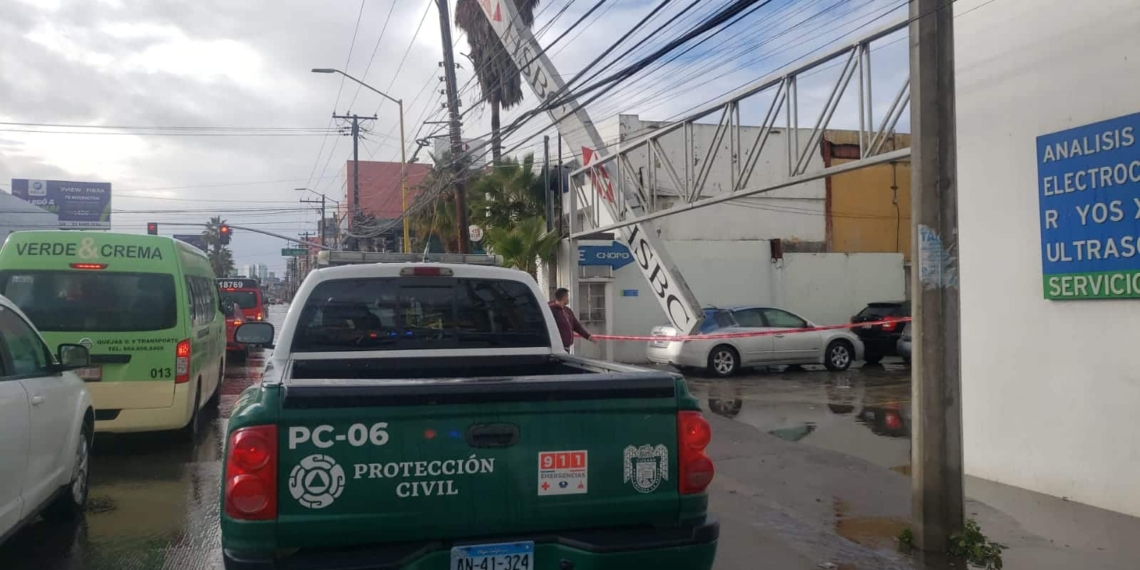 Gobierno de Tijuana atiende contingencias durante la lluvia