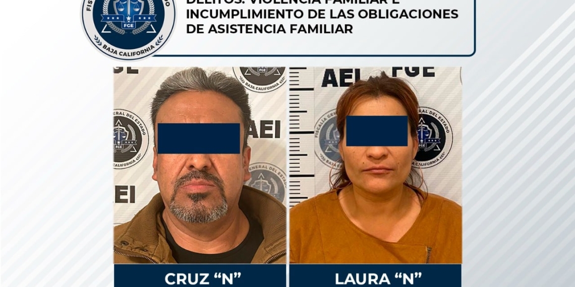 Un hombre y una mujer fueron detenidos por violencia familiar e incumplimiento de obligaciones