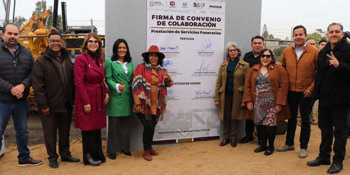 DIF BC y Gobierno de Rosarito construirán velatorio para beneficio de familias