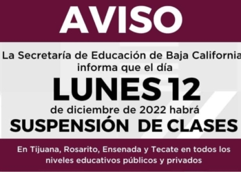 Suspenden clases en cuatro municipios de BC