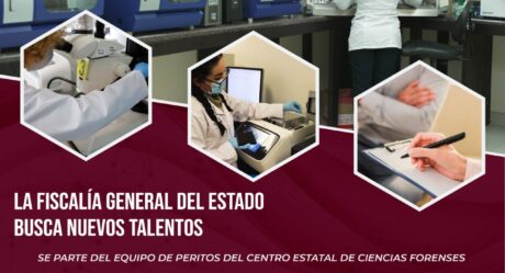 FGE busca médicos, psicólogos y peritos para el Centro Estatal de Ciencias Forenses