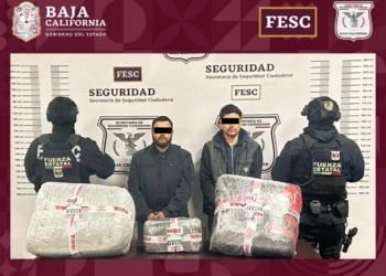 FESC detiene a dos personas con más de 30 kilos de marihuana