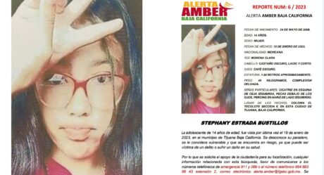 Activan alerta amber para localizar a Stephany Estrada