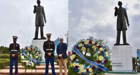 El consulado de EU en Tijuana rinde homenaje a estatua de Abraham Lincoln en Bicentenario de relaciones