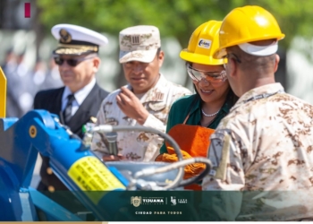 Montserrat Caballero presenció inhabilitación de armas decomisadas por la SSPCM