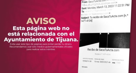 Ayuntamiento de Tijuana advierte por fraude en trámites de registro civil por internet