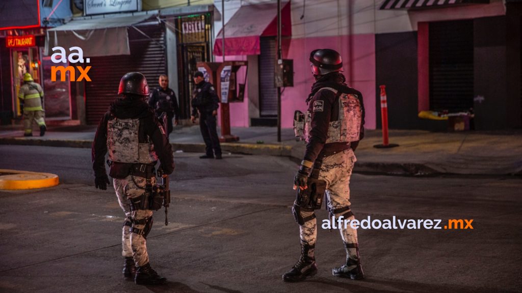 Guardia Nacional en operativo por incendio en Club Chicago de Tijuana 