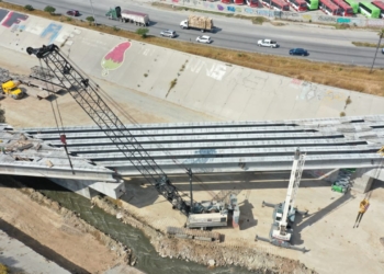 Sidurt concluye montaje de trabes en Puente Los Olivos