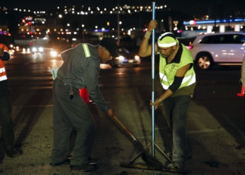 Montserrat Caballero refuerza bacheos nocturnos en Tijuana