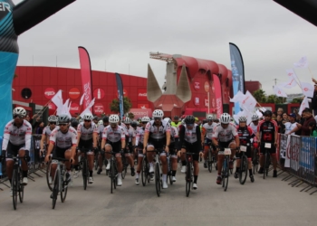 Más de 500 participantes en el paseo ciclista Caliente Ayuda