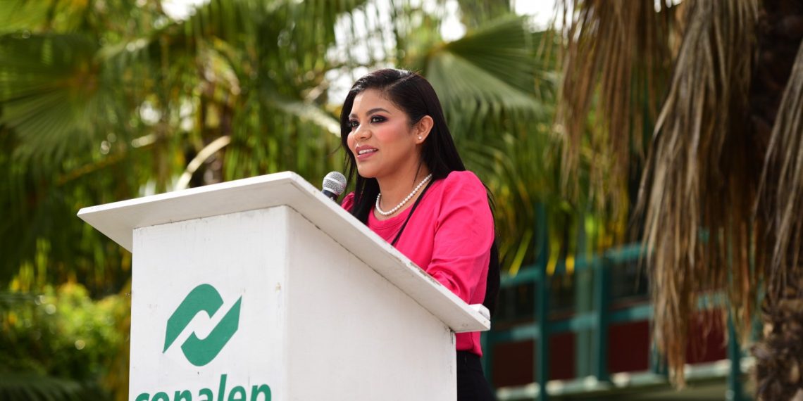 Montserrat Caballero activa puntos naranja en Conalep Tijuana I y II