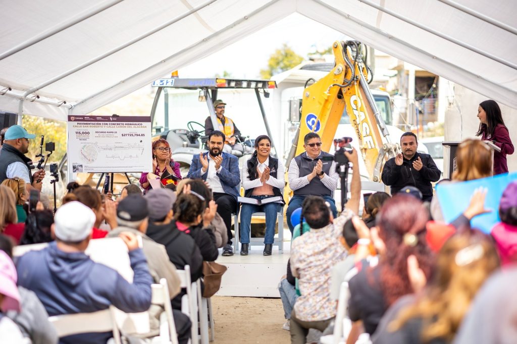 Montserrat Caballero arranca construcción de Obra en el Cañón del Alacrán