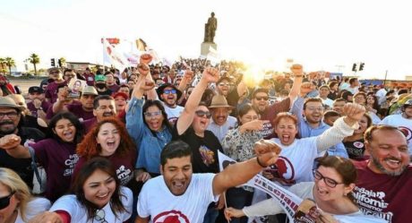 Realizan mega brigada por Claudia Sheinbaum en Mexicali