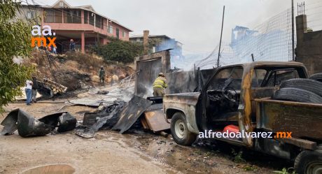 Incendio consume seis viviendas y cuatro autos