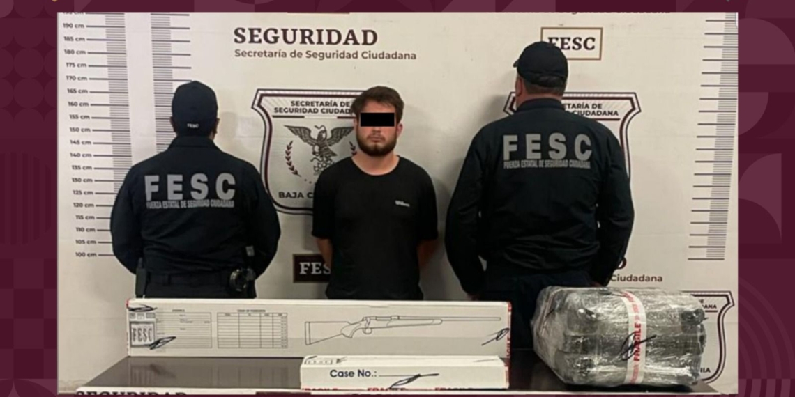 Joven norteamericano fue detenido en Tijuana con casi 25 kg de heroína