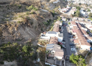 Tras paso de Hilary monitorean con drones los deslizamientos activos en Tijuana