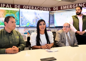 Montserrat Caballero supervisa acciones preventivas por Huracán Hilary