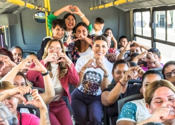 Marina del Pilar aumenta rutas del transporte violeta para mujeres e infancias