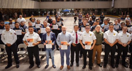 Celebran clausura de capacitación de Bomberos de todo el país