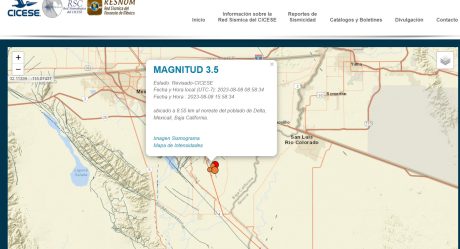 Protección Civil reporta sismo de 3.5 grados en Mexicali