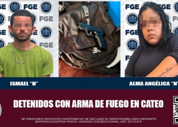 FGE asegura a dos personas durante cateo realizado en Tijuana