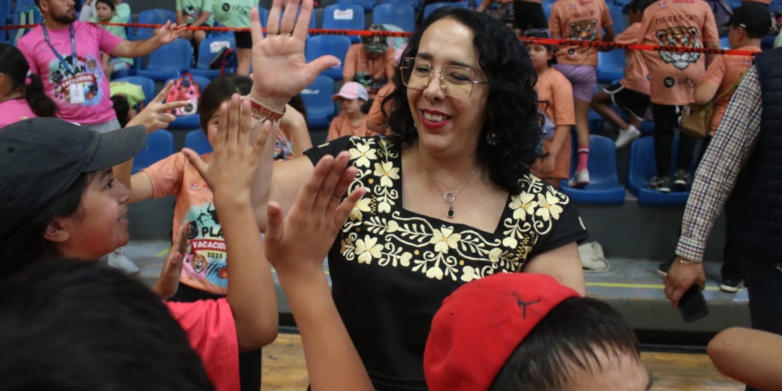 Araceli Brown clausura campamento de Verano 2023 del Imder