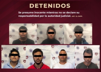 Policía municipal detuvo a seis sujetos armados y un fugitivo de la ley