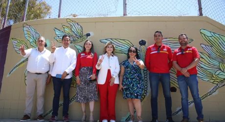 Araceli Brown inaugura área infantil y cancha en el Parque Lineal de Ampliación Lucio Blanco