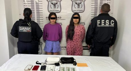 Jovencitas fueron detenidas por robar y huir en un BMW