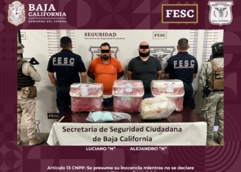 FESC y Sedena aseguran cerca de 70 kg de fentanilo y detienen a dos