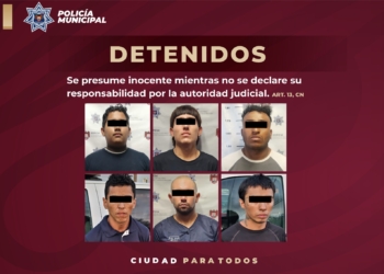 Policía captura a seis personas por distintos hechos