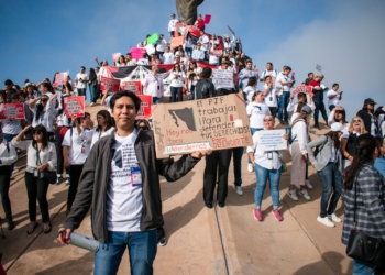 Trabajadores del Poder Judicial protestan contra extinción de fideicomisos