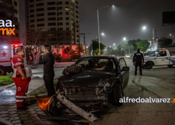 Fuerte choque en Zona Río deja un lesionado