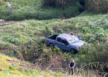 Unidad de la fiscalía cae a un barranco